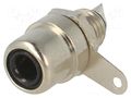 Connector: RCA; socket; female; straight; soldering; brass KEYSTONE KEYS574