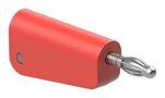 BANANA TEST CONN, PLUG, 32A, RED, CABLE 64.1044-22