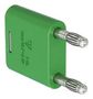 BANANA TEST CONN, PLUG, 32A, GREEN/CABLE 64.4010-25
