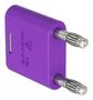 BANANA TEST CONN, PLUG, 32A, VIOLET, CBL 64.4010-26