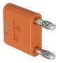 BANANA TEST CONN, PLUG, 32A, ORANGE, CBL 64.4010-30