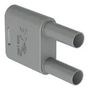 BANANA TEST CONN, PLUG, 32A, GREY, CABLE 66.4010-28