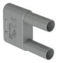 BANANA TEST CONN, PLUG, 32A, GREY, CABLE 66.4012-28