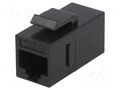 Coupler; socket; Cat: 6; Keystone,unshielded; 8p8c; RJ45 socket x2 LOGILINK LOG-NK4012