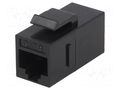 Coupler; socket; Cat: 6; Keystone,unshielded; 8p8c; RJ45 socket x2 LOGILINK LOG-NK4012