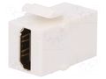 Coupler; socket; female x2; HDMI socket x2; gold-plated; straight LOGILINK LOG-NK0014