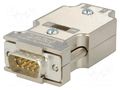 Connector: D-Sub; PIN: 9; plug; male; straight; screw terminal; 50V PHOENIX CONTACT D-SUB-PLUS-M/AX9