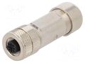 Connector: M12; plug; PIN: 5; female; straight; screw terminal LUMBERG AUTOMATION 0976PFC101
