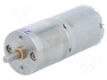 Motor: DC; with gearbox; LP; 12VDC; 1.1A; Shaft: D spring; 23rpm POLOLU POLOLU-3257