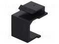 Protection cap; black; for panel mounting,snap fastener LOGILINK LOG-NK0091