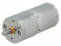 Motor: DC; with gearbox; HP; 12VDC; 5.6A; Shaft: D spring; 130rpm POLOLU POLOLU-3206