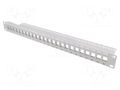 Patch panel; patch panel; Keystone; rack; grey; Height: 1U LOGILINK LOG-NK4044