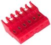 WIRE-BOARD CONNECTOR RECEPTACLE, 6 POSITION, 2.54MM 3-640620-6