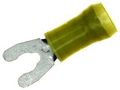 TERMINAL, SPADE/FORK, #8, CRIMP, YELLOW 52942-1