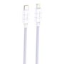 Cable USB-C do Lightning Foneng XS02 PD27W, 1.2m (fioletowy), Foneng XS02 C-iP purple
