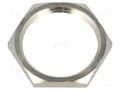 Nut; PG16; brass; 26mm; Thread: PG; Plating: nickel BM GROUP BM2700