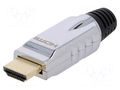 Connector: HDMI; plug; male; with strain relief; gold-plated LOGILINK LOG-CHP001