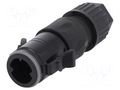 Connector: circular; plug; CB; male; PIN: 4; w/o contacts; push-pull AMPHENOL LTW CB-04BMMC-RL7001