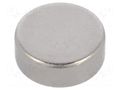 Magnet: permanent; neodymium; 13N; Ø: 8mm; H: 3mm ELESA+GANTER GN55.2-ND-8-3