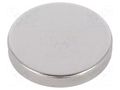 Magnet: permanent; neodymium; 35N; Ø: 18mm; H: 3mm ELESA+GANTER GN55.2-ND-18-3
