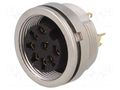 Connector: M16; socket; female; soldering; PIN: 8; 5A; 60V; IP68; 262° LUMBERG 0304-08