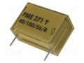 Capacitor: paper; Y2; 47nF; 250VAC; Pitch: 20.3mm; ±20%; THT; PME271Y KEMET PME271Y547MR30