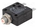 Circuit breaker; Urated: 250VAC; 50VDC; 4A; SPST-NC; Poles: 1; MCB TE Connectivity W58-XB1A4A-4