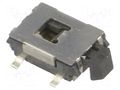 Microswitch TACT; SPST-NO; Pos: 2; 0.05A/12VDC; SMT; none; 1.8N NINIGI 1T1206