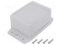 Enclosure: multipurpose; X: 91mm; Y: 120mm; Z: 62mm; 1555; grey HAMMOND HM-1555F2F42GY