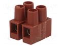 Connector: terminal block; 250V; with wire protector; brown BM GROUP BM92FS2