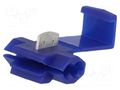 Quick splice; for cable; IDC; Contacts: copper; tinned; blue; 300V BM GROUP BM00210
