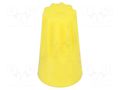 Wire nut connector; yellow; 0.5÷6mm2; 50pcs. NINIGI ST-ASS-WN-Y