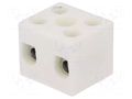 Connector: terminal block; 57A; 450V; hot condition; white matt SIMET SI-CPO-15A-2P