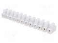 Connector: terminal block; 32A; 400V; screw terminal; white; 4mm2 PAWBOL PE.4032