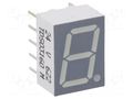 Display: LED; 7-segment; 10mm; 0.39"; No.char: 1; orange-red; 2÷3V VISHAY TDSO3160