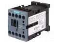 Contactor: 3-pole; NO x3; Auxiliary contacts: NC; 24VAC; 12A; 3RT20 SIEMENS 3RT2017-1AB02