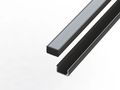 10 mm anodized aluminum profile, black anodized surface 2 meters + frosted cover 478641 5907777478641