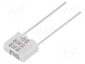 Capacitor: metallized PPS; SMR; 10nF; 50VDC; 30VAC; 7.2x2.5x6.5mm KEMET SMR5103J50J01