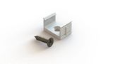 Holder for LED line® 10mm surface aluminum profile, white 10 pcs 479303 5907777479303