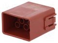 Connector: HDC; module; male; MDL.8; PIN: 8; 16A; 400V; crimped TE Connectivity 1103015-1