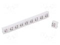 Marker; push-in; white; PVC; 250pcs; 4.5mm; Marking: 41-50 POKÓJ DK/Z-5/41-50