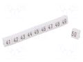 Marker; push-in; white; PVC; 250pcs; 4.5mm; Marking: 41-50 POKÓJ DK/Z-5/41-50