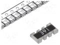 Resistor network: Y; SMD; ±5%; R: 390Ω; No.of resistors: 4; 62.5mW ROYALOHM DR1206-390R-4/8