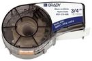 LABELING TAPE, 0.375INX21FT BLACK/YELLOW M21-375-595-YL.