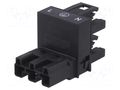 Transition: T adapter; male,female x2; WINSTA; 25A; 250V; ways: 3 WAGO 770-634