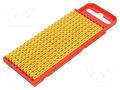 Markers; Marking: 3; 2÷2.8mm; polyamide; yellow; -40÷85°C; push-in HELLERMANNTYTON WIC1-3-PA-YE-T1