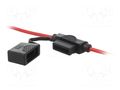Fuse holder; 19mm; 30A; on cable; Leads: cables; Contacts: brass SCI R3-47A