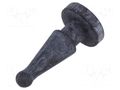 Fastener for fans and protections; Ømount.hole: 5mm; black RICHCO FM-9