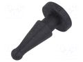 Fastener for fans and protections; Ømount.hole: 5mm; black RICHCO FM-8