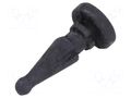 Fastener for fans and protections; Ømount.hole: 5mm; black RICHCO FM-3